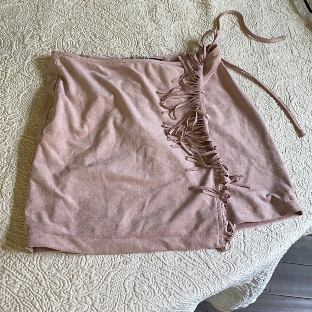 Kittenish Light Pink Wrap Skirt